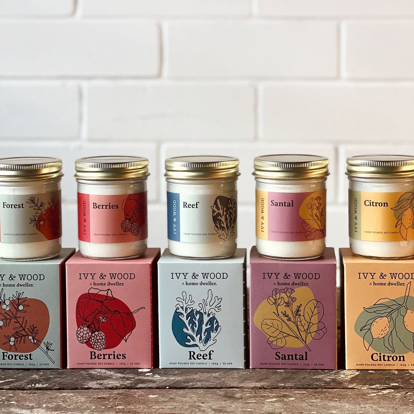 Ivy & Wood Scented Soy Wax Candle