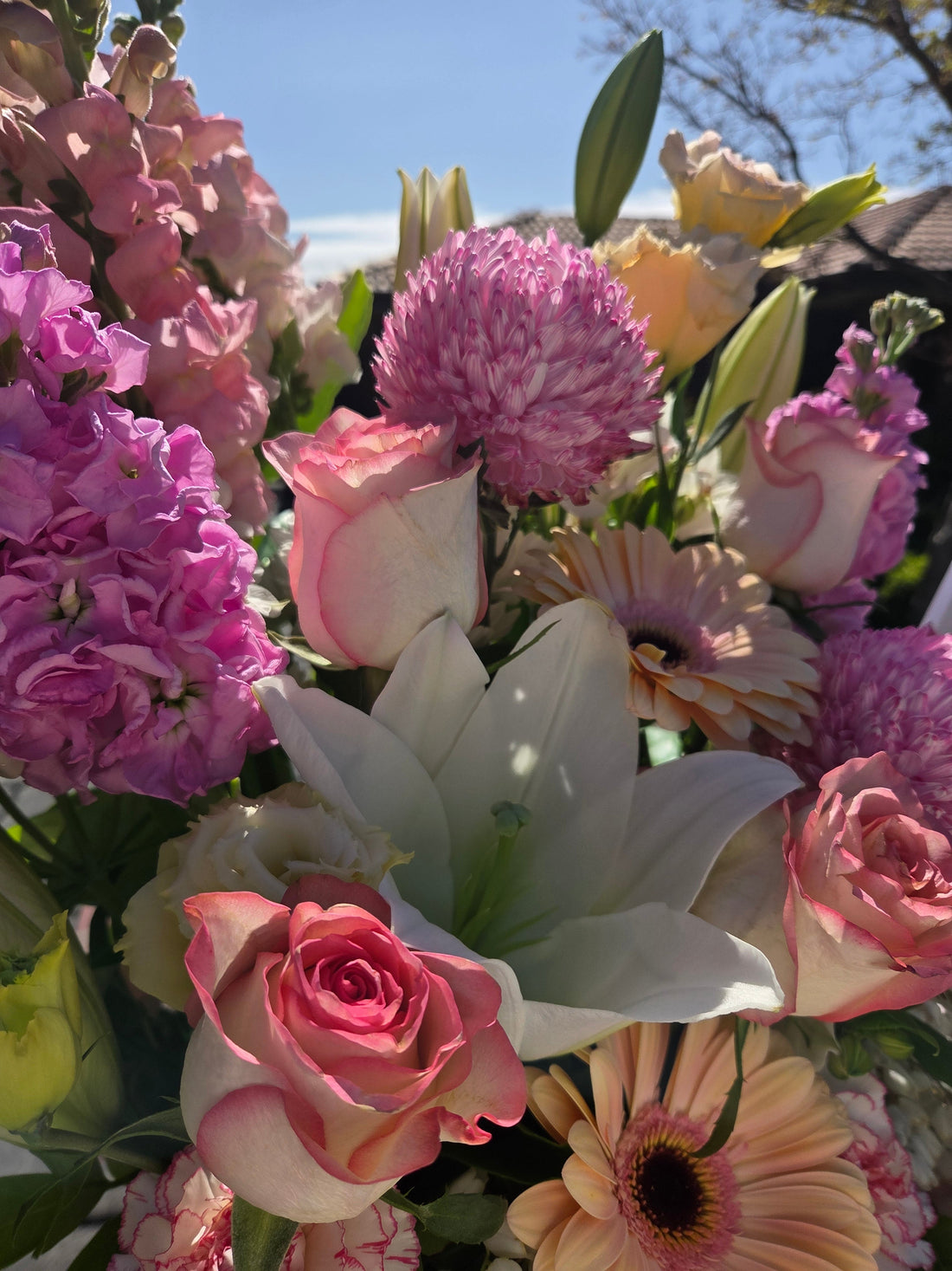 Flower Delivery in Doncaster: A Warm Pink and Peach Bouquet