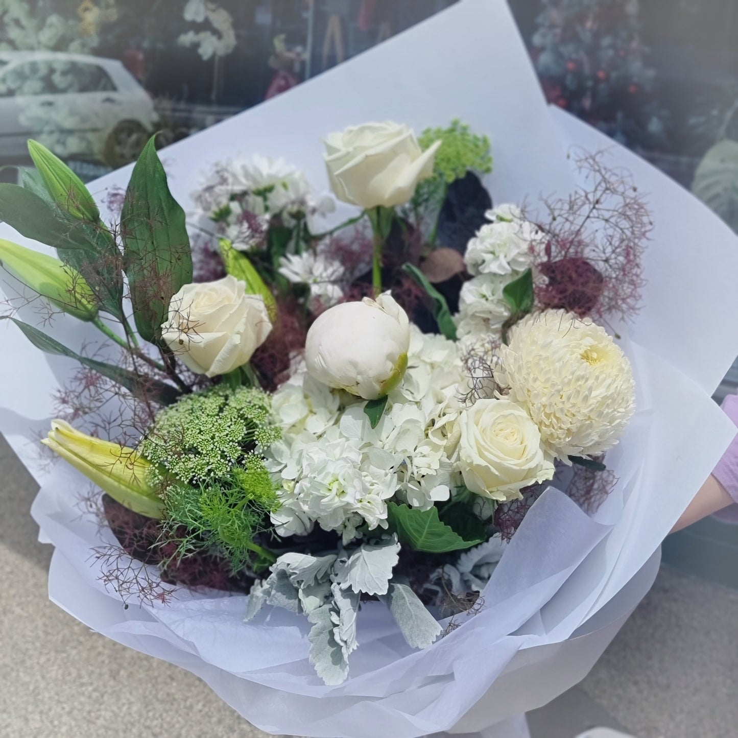 Handcrafted seasonal flower bouquet for same-day delivery in Blackburn South, delivered by The Flowerland to family homes near Blackburn Creeklands.