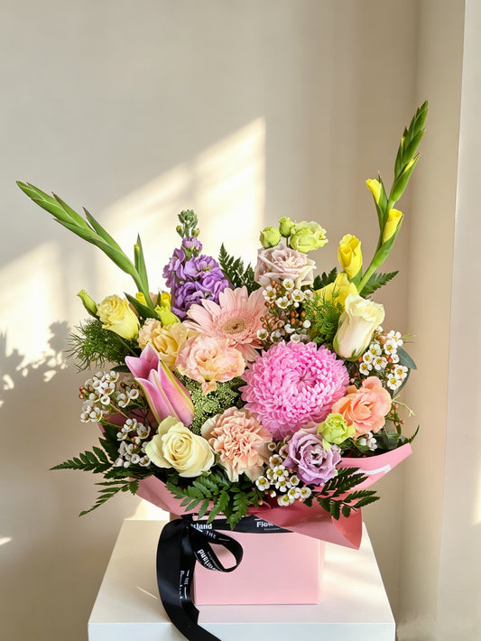 Pastel Heaven Box Arrangement