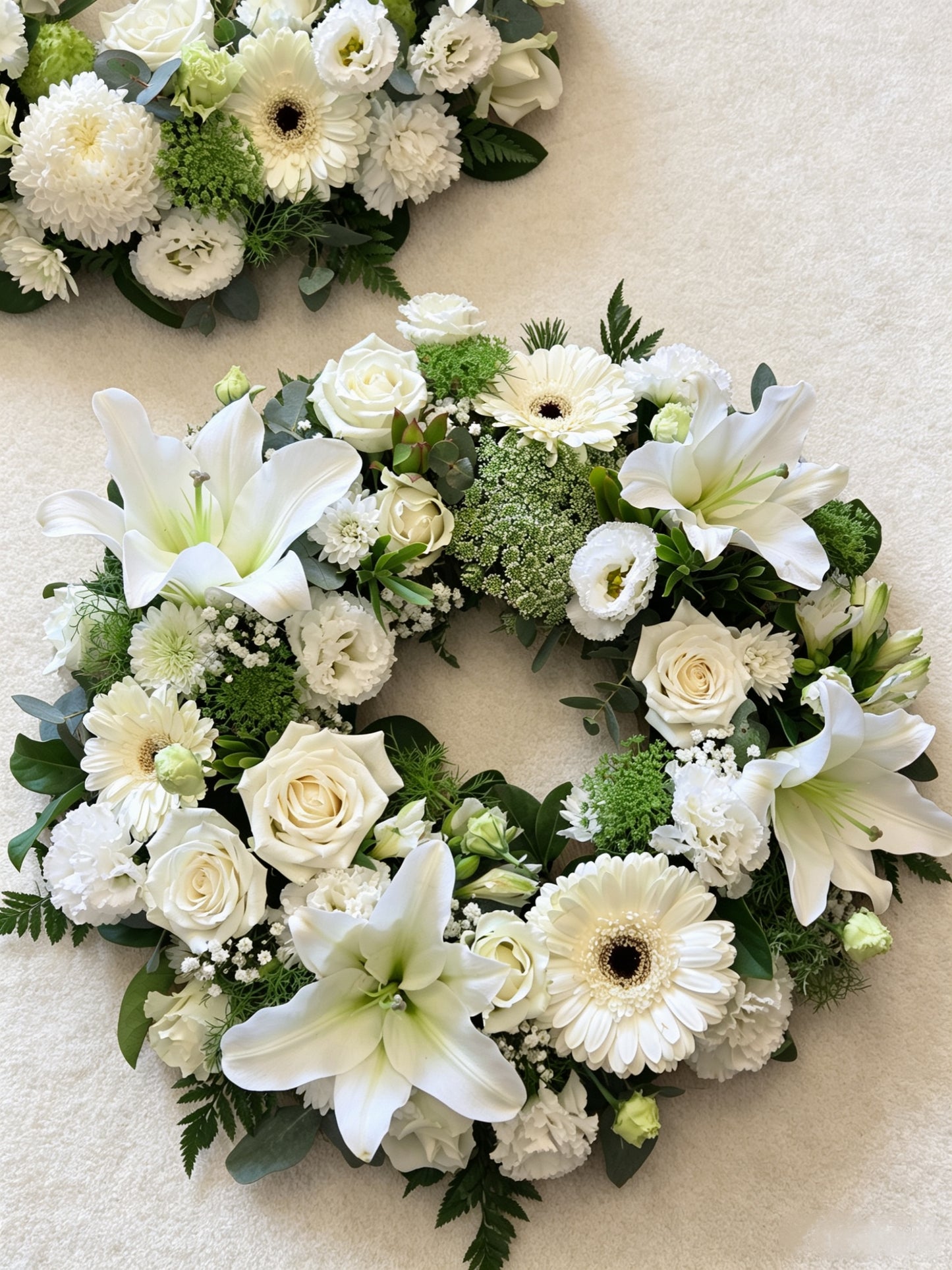 Funeral Wreath White