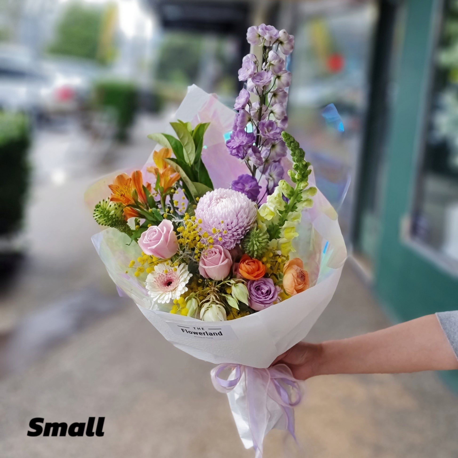Whimsical pastel flower bouquet with magical fairy garden greenery same-day delivery Flowerland Nunawading