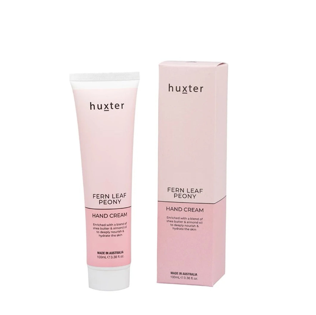 Huxter Hand Cream Fern Leaf Peony 100ml -Flower Delivery Nunawading
