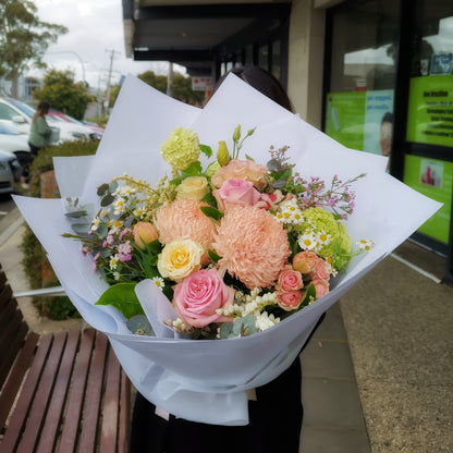 Elegant whimsical flower arrangement delivered straight to prestigious family residences and classic heritage homes across Balwyn.