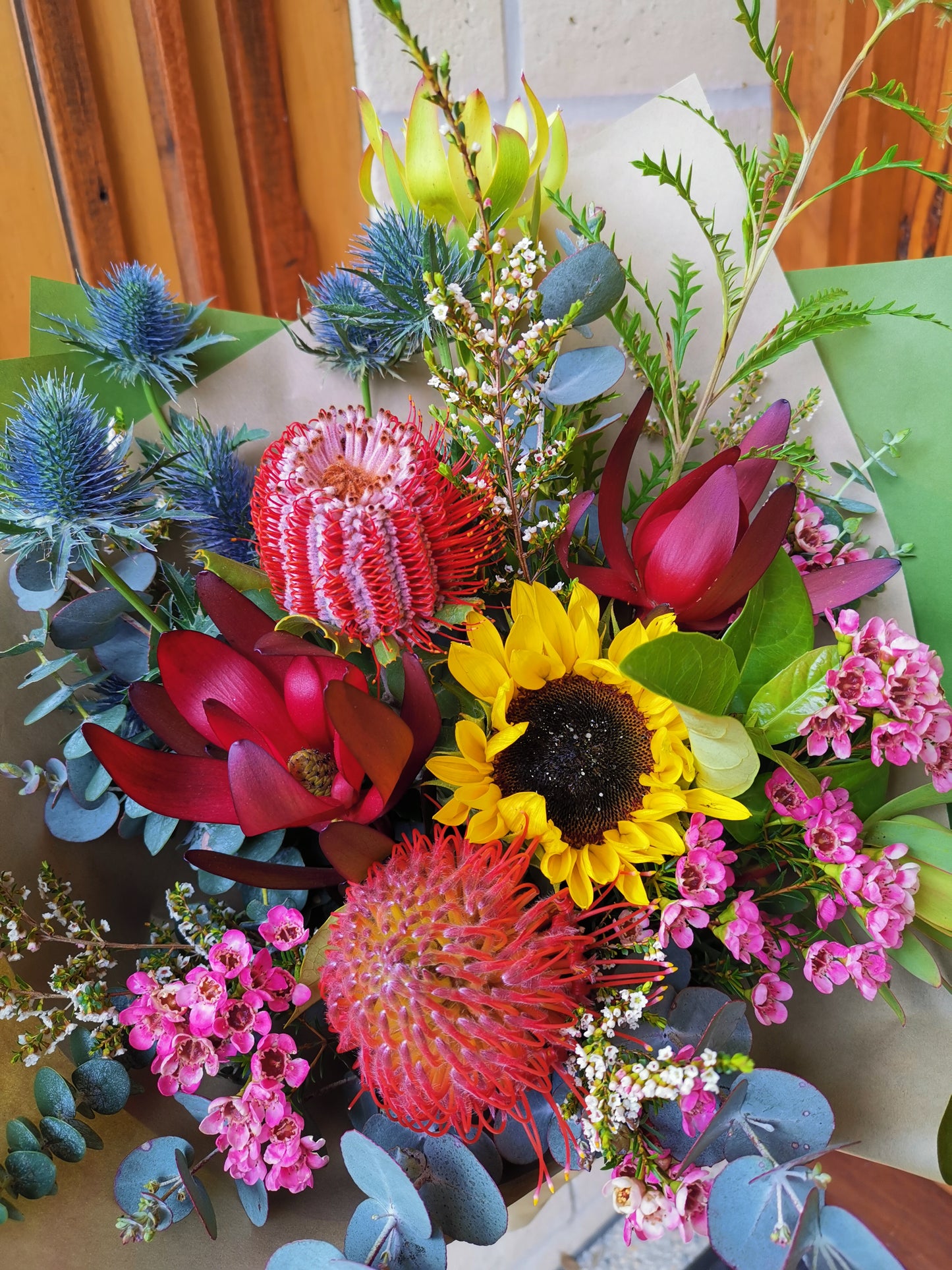 Elegant Australian native wildflowers and seasonal eucalyptus delivered straight to prestigious homes in Balwyn by local florist.