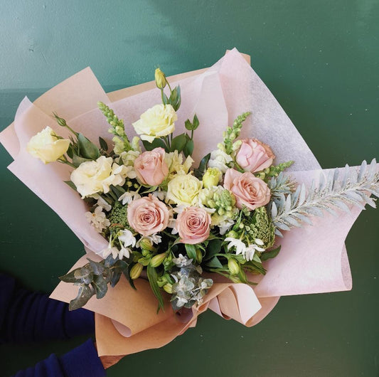 Soft dreamy pastel bouquet for reliable same-day delivery to classic residences and luxury homes in Balwyn.